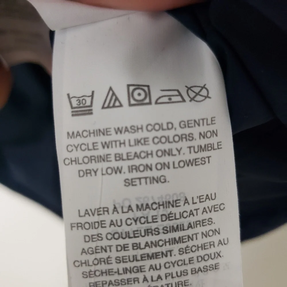 J. Crew navy plaid puffer vest G14 - Picture 4 of 4